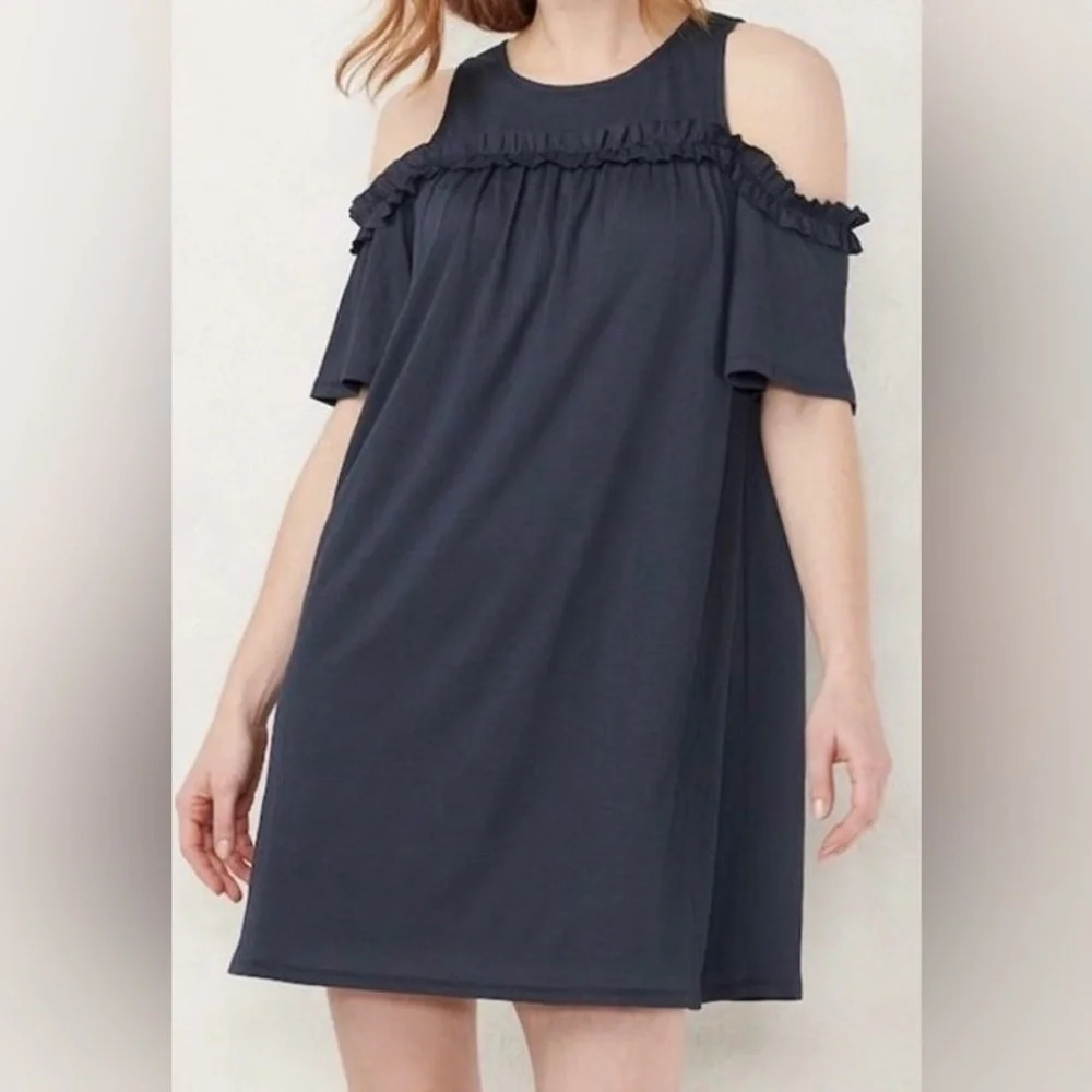 LC Lauren Conrad Ruffle Off the Shoulder Dress Size XXL - Picture 9 of 9